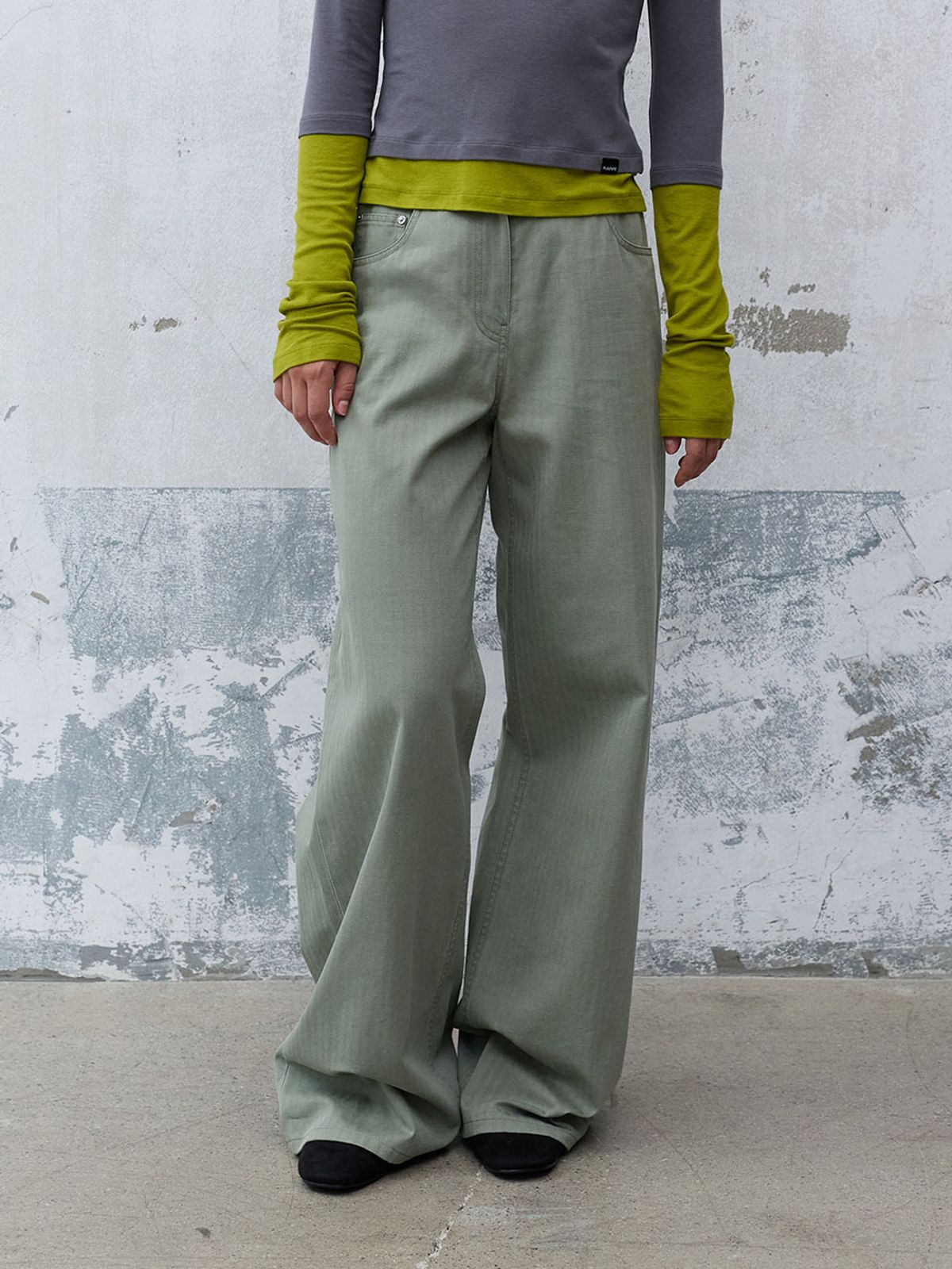 레이브(RAIVE) Cation Washed Cotton Pants VW6AL990_2color