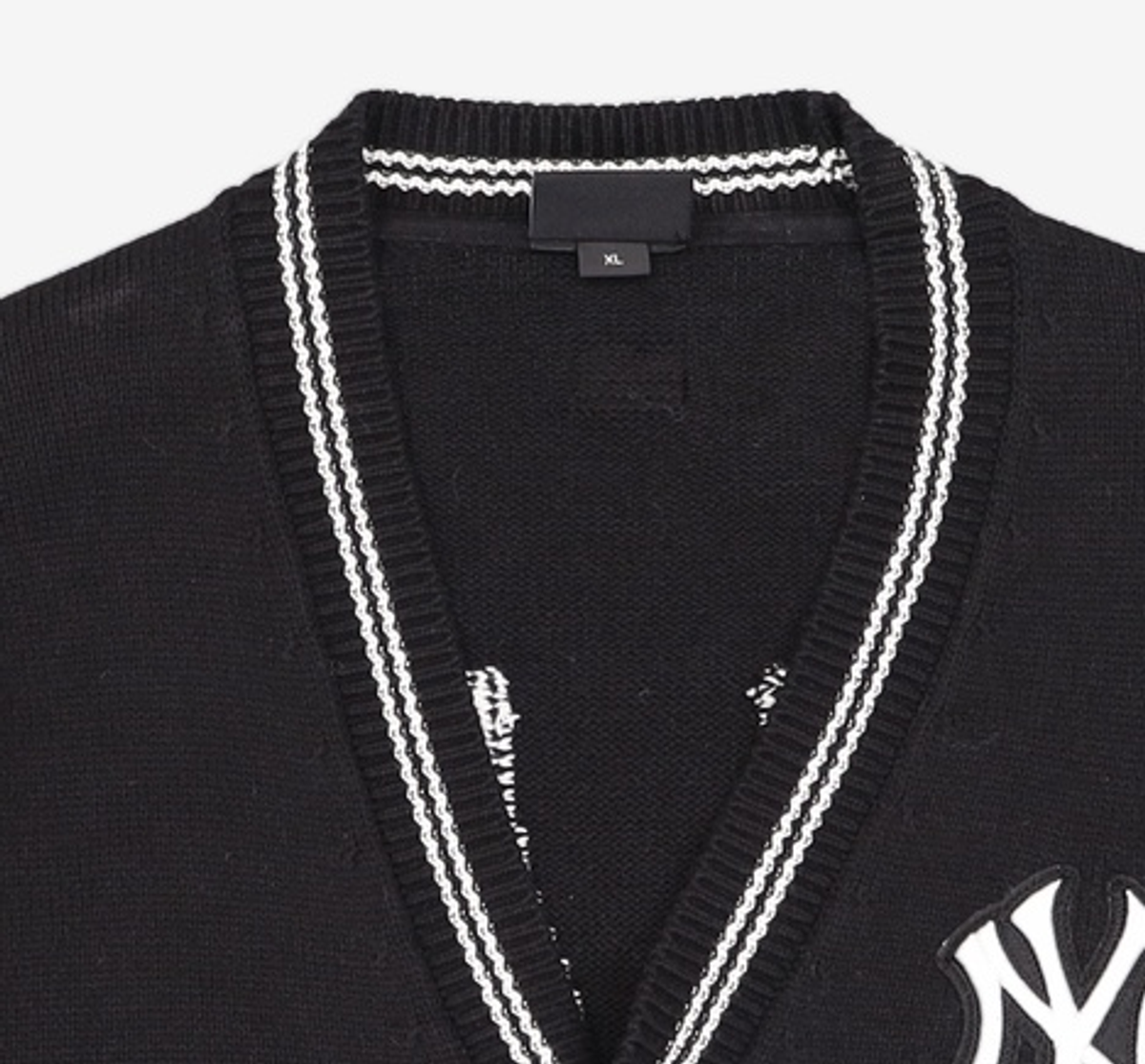 엠엘비(MLB) 베이직 빅로고 가디건 NY (Black) XL