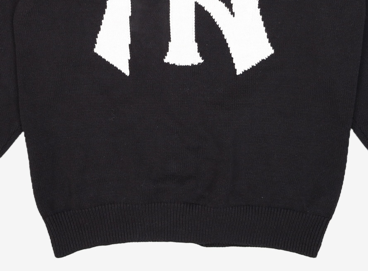 엠엘비(MLB) 베이직 빅로고 가디건 NY (Black) XL
