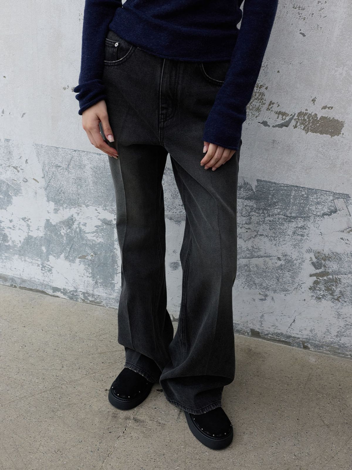 레이브(RAIVE) Tin Washing Semi Bootcut Denim VJ6AL935_2color