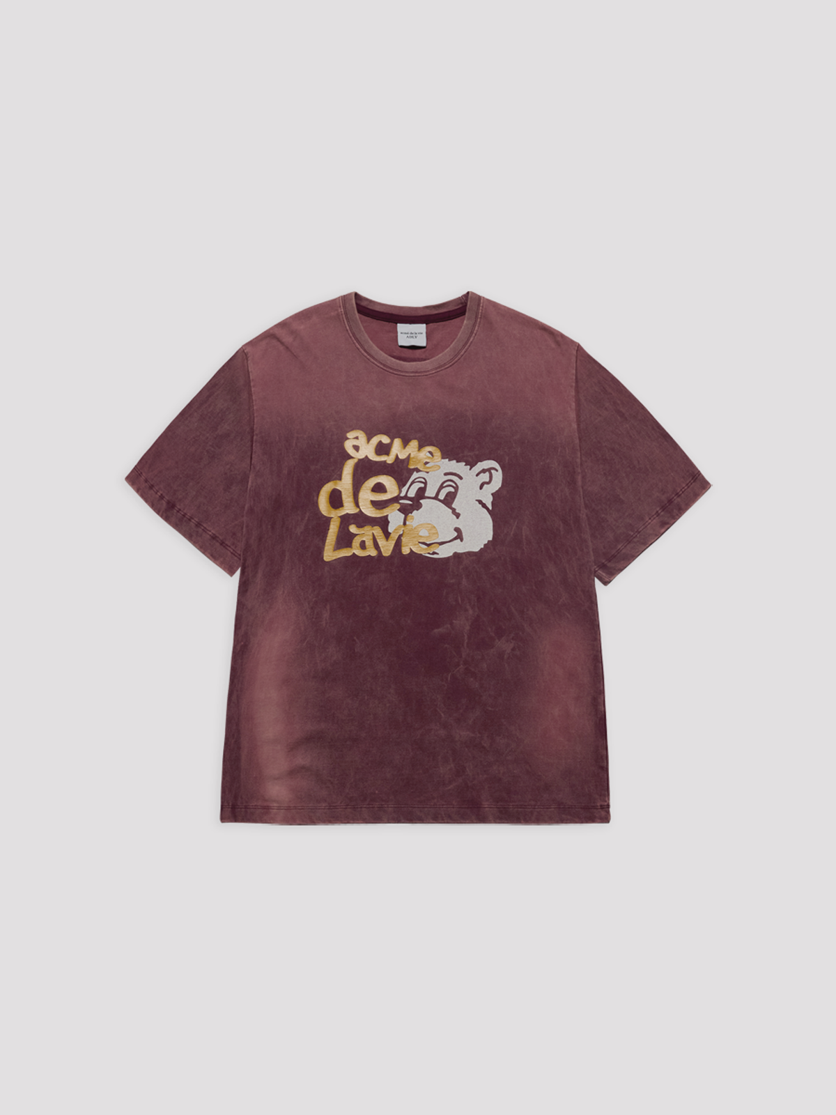 아크메드라비(ACME DE LA VIE) AC BEAR WASHED 2COLOR SHORT SLEEVE T-SHIRT