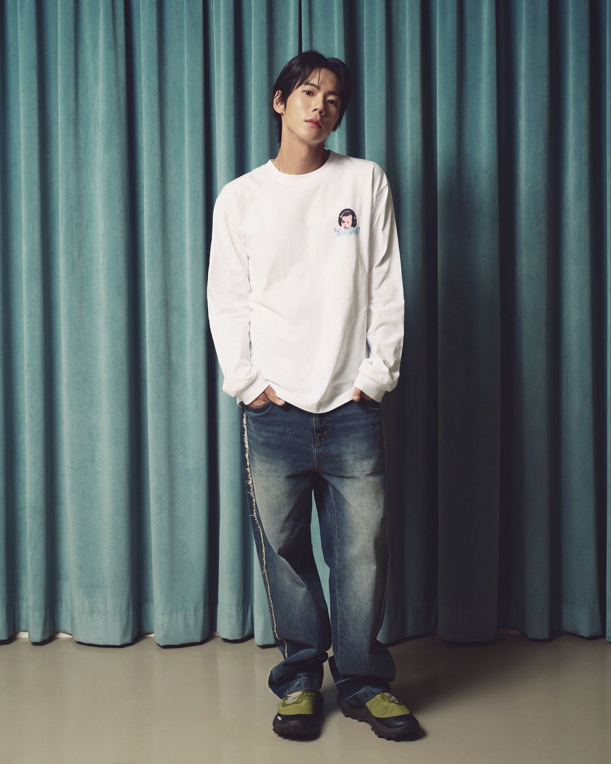 아크메드라비(ACME DE LA VIE) DJ BABY LONG SLEEVE T-SHIRT