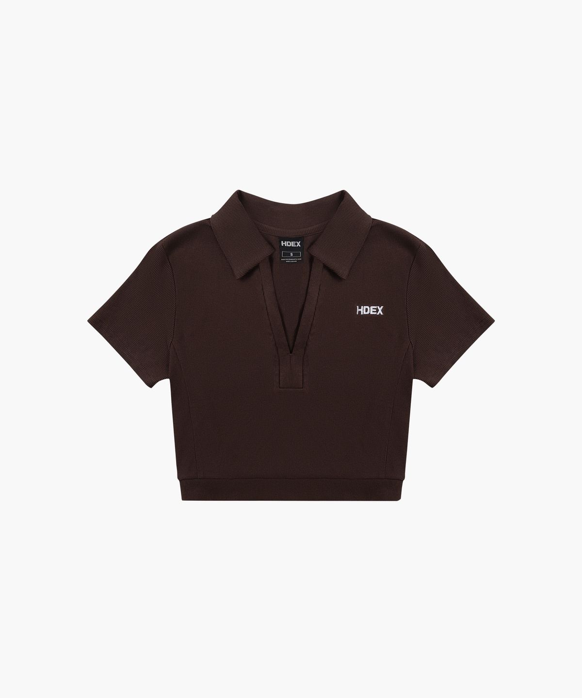 에이치덱스(HDEX) 우먼스 리브드 피케 폴로 셔츠 (Brown)