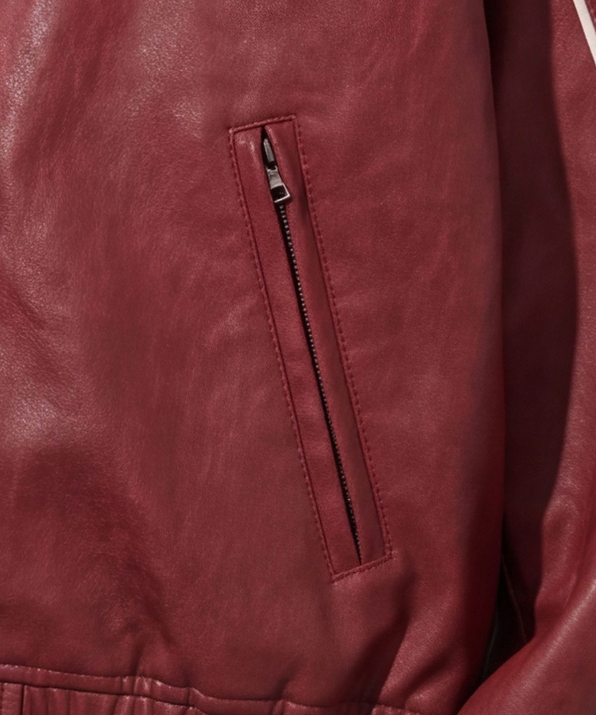 핍스 모터사이클(PHYPS MOTORCYCLE) Motorcycle Piping Leather Jacket Red