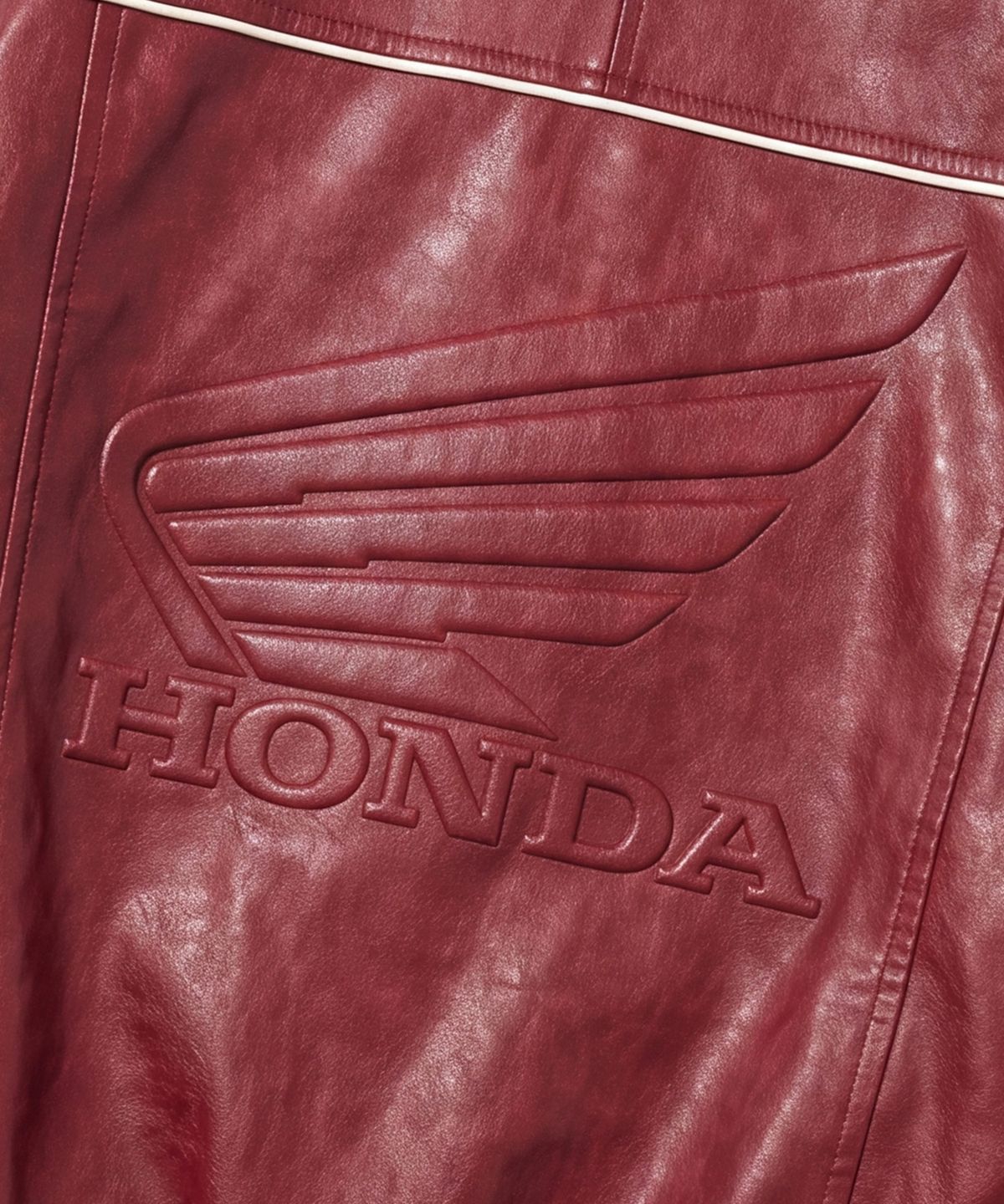 핍스 모터사이클(PHYPS MOTORCYCLE) Motorcycle Piping Leather Jacket Red