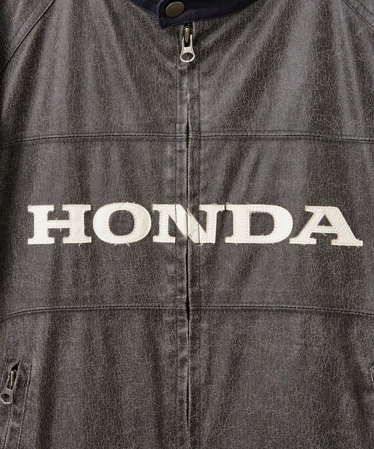 핍스 모터사이클(PHYPS MOTORCYCLE) Wing Racing Leather Jacket Brown