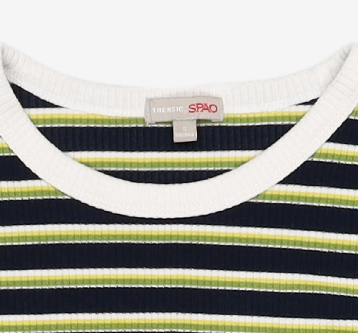 스파오(SPAO) 멀티 스트라이프 크롭 반팔 티셔츠 SPRSA25G31 S