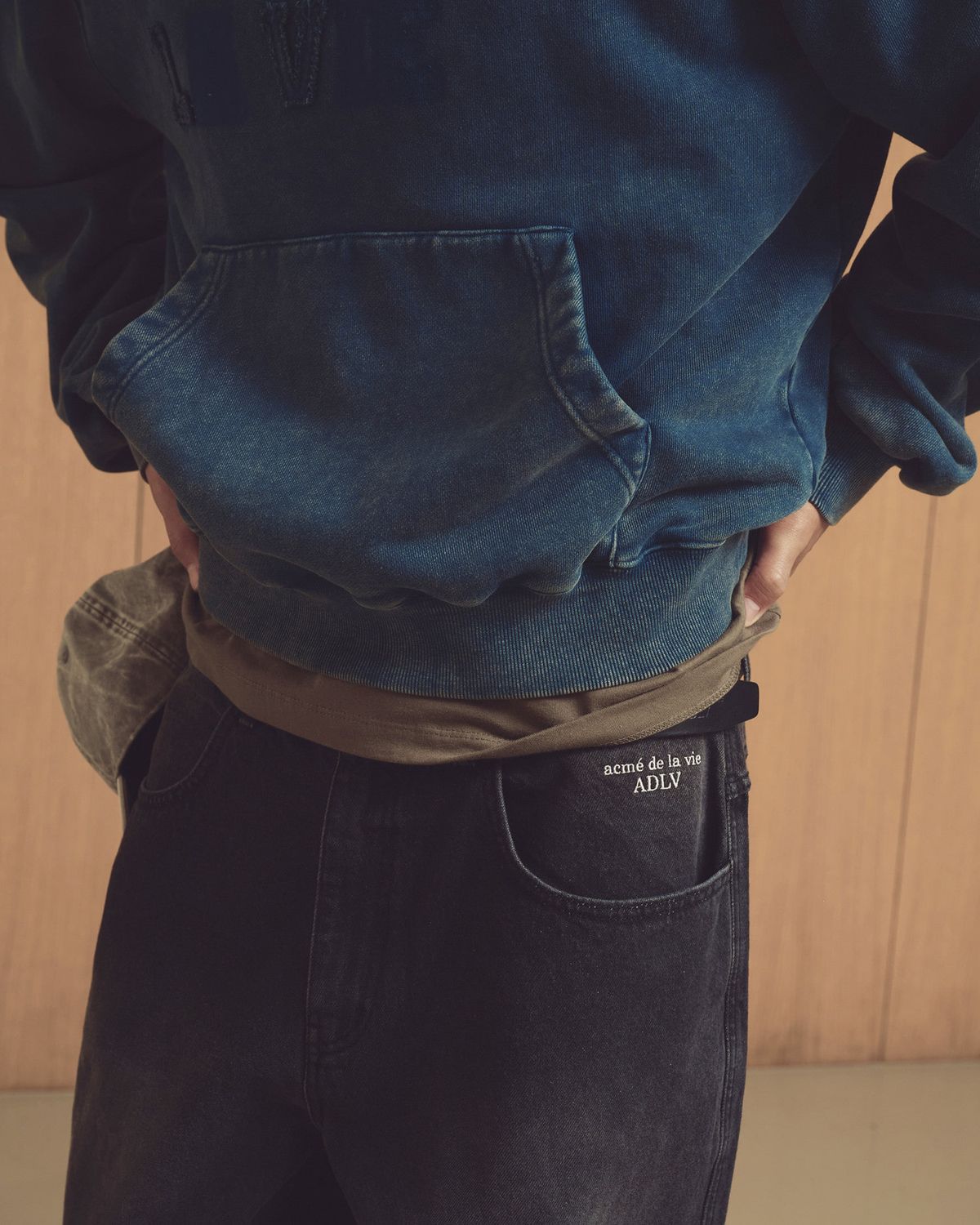 아크메드라비(ACME DE LA VIE) BIKER DENIM PANTS