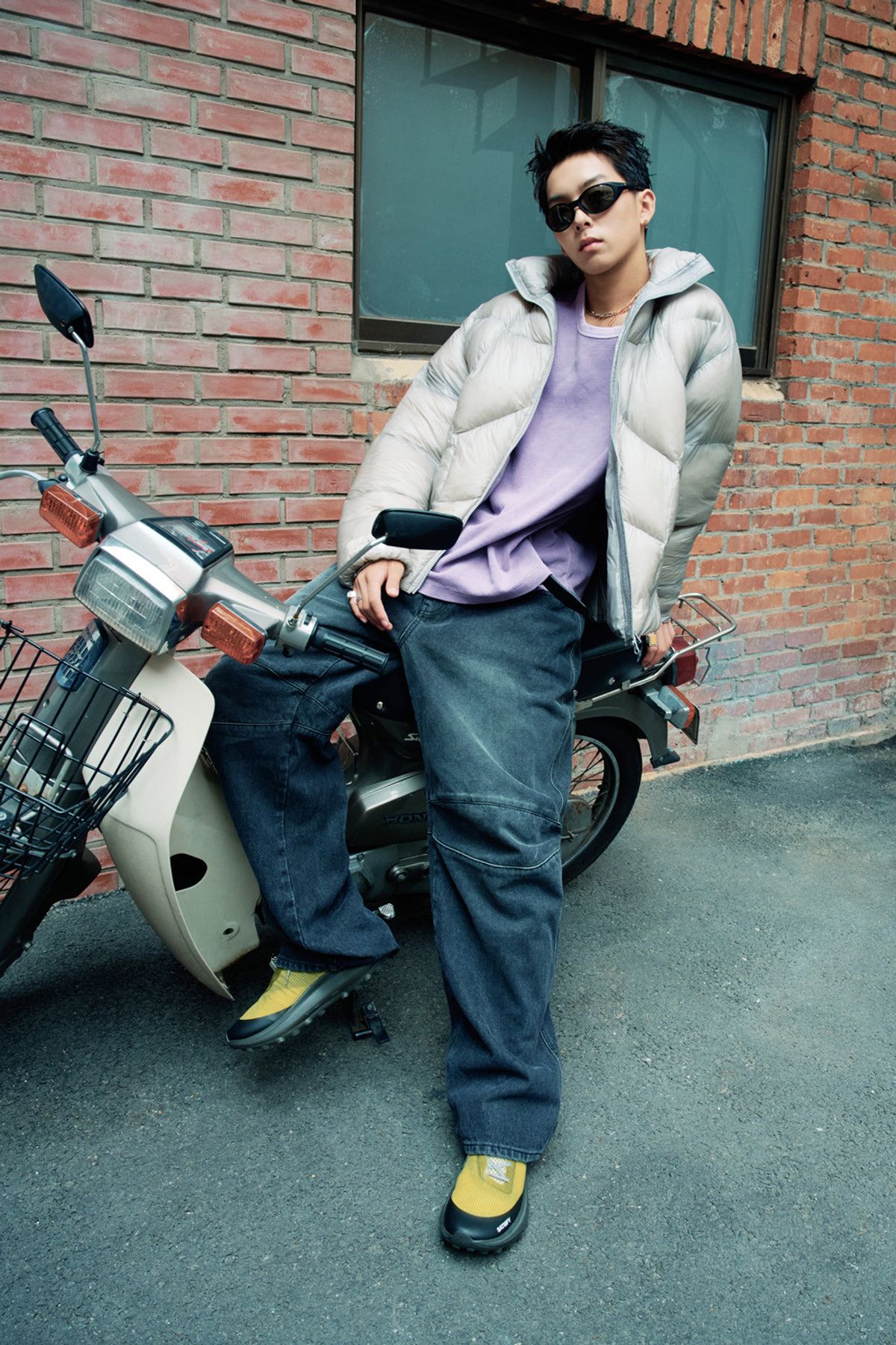 아크메드라비(ACME DE LA VIE) BIKER DENIM PANTS