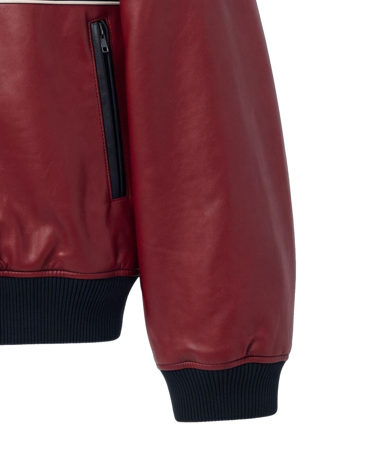 핍스 모터사이클(PHYPS MOTORCYCLE) Motorcycle Piping Blouson Leather Jacket Red