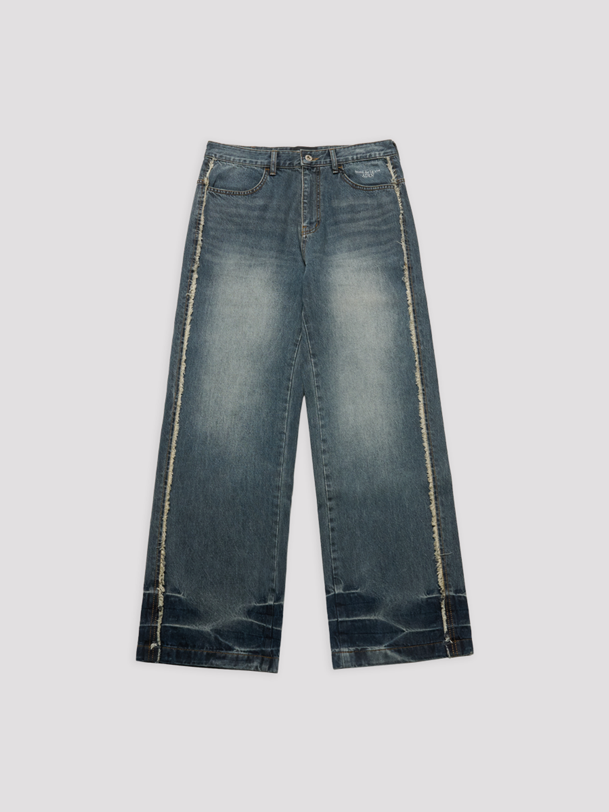 아크메드라비(ACME DE LA VIE) SIDE DISTRESSED DENIM PANTS