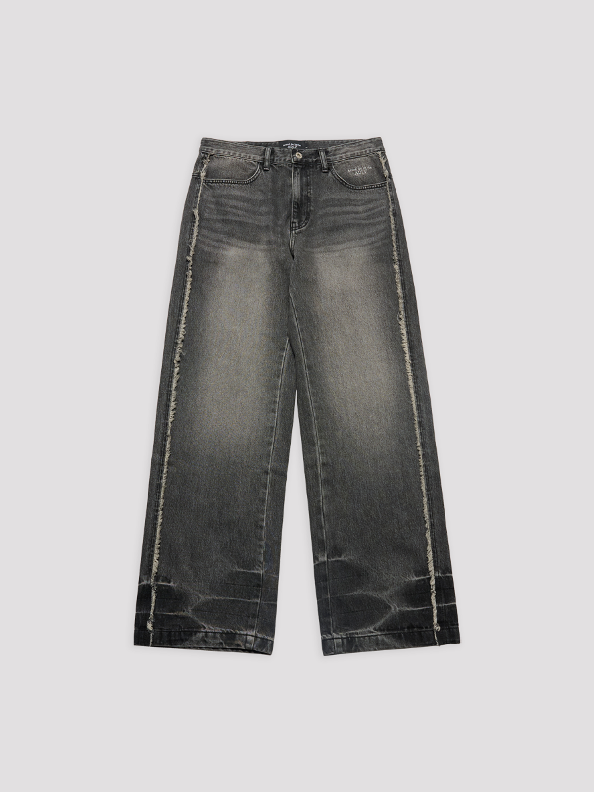 아크메드라비(ACME DE LA VIE) SIDE DISTRESSED DENIM PANTS