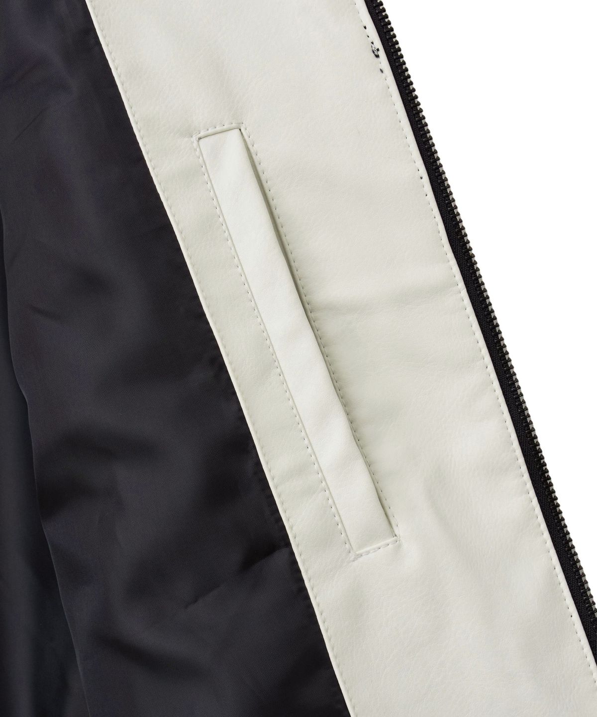 핍스 모터사이클(PHYPS MOTORCYCLE) Racing Color Block Leather Jacket Green