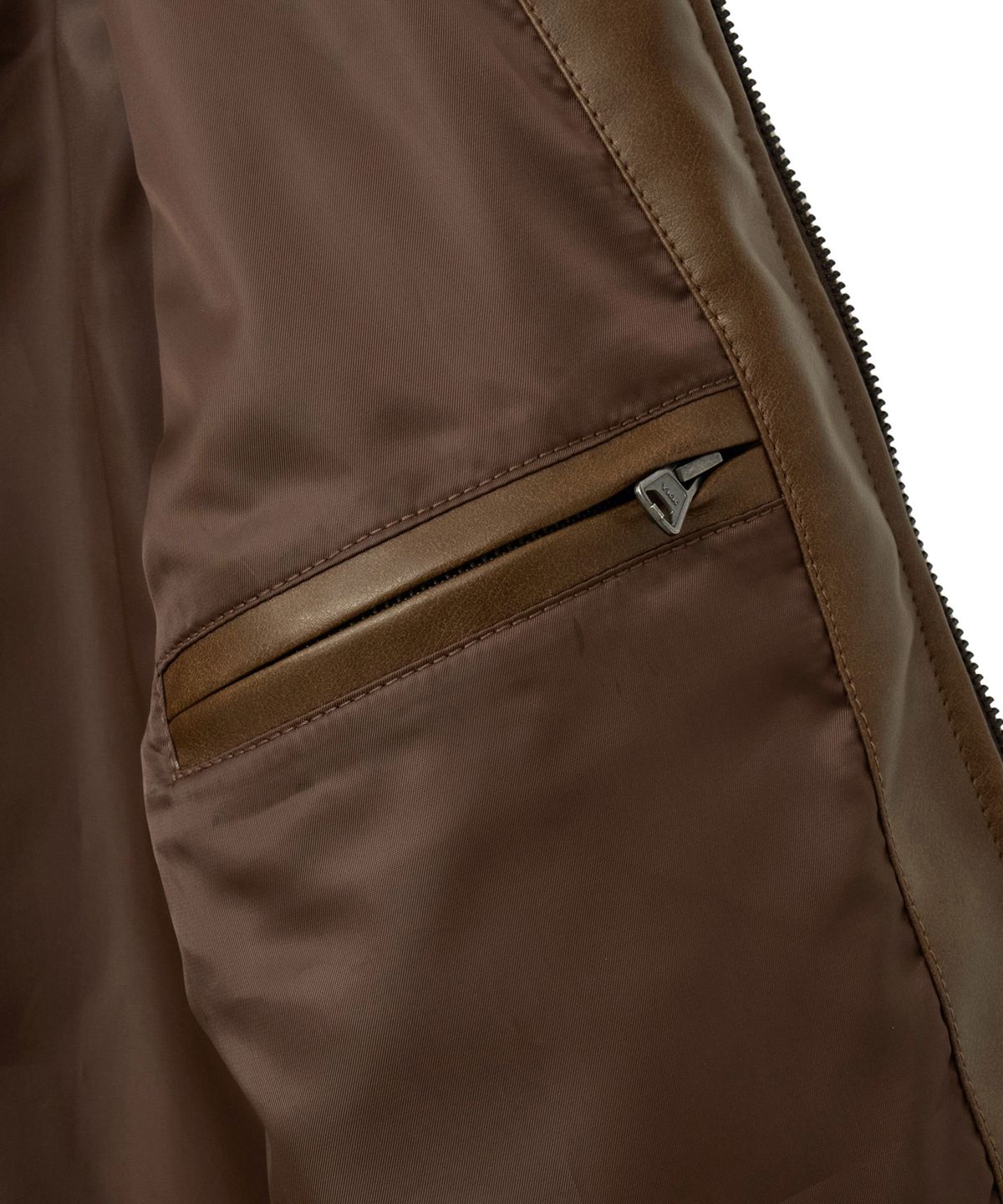 핍스 모터사이클(PHYPS MOTORCYCLE) Women Motorcycle Piping Slim Fit Leather Jacket Brown