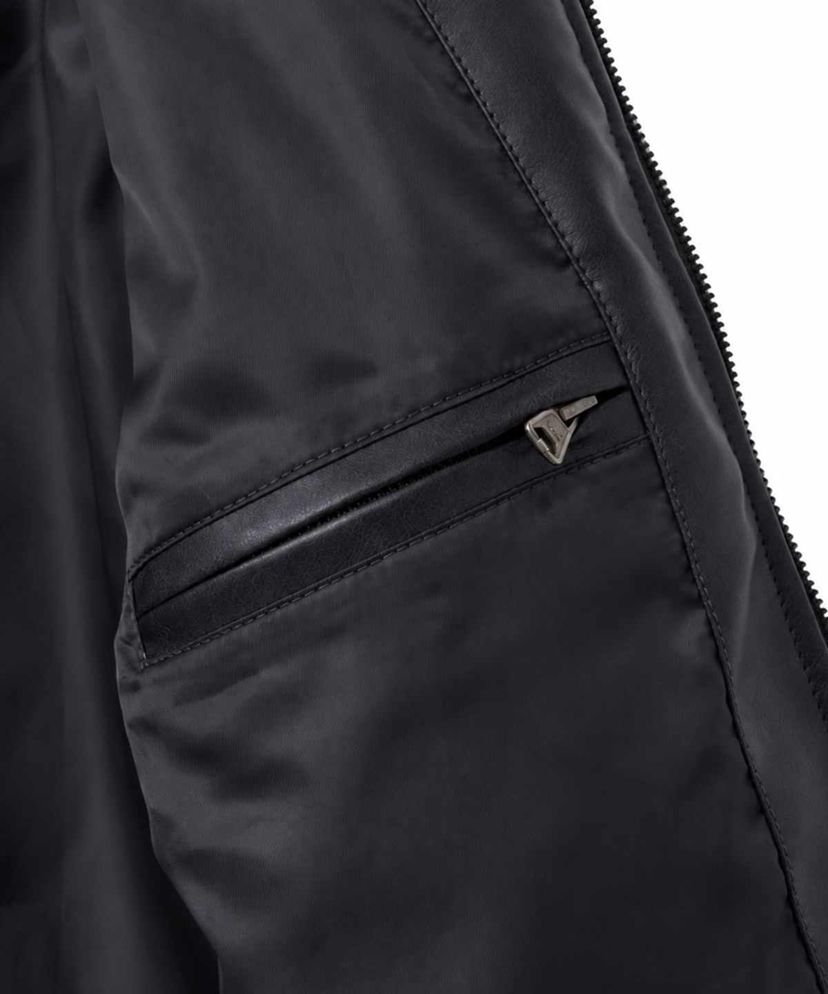 핍스 모터사이클(PHYPS MOTORCYCLE) Women Motorcycle Piping Slim Fit Leather Jacket Black