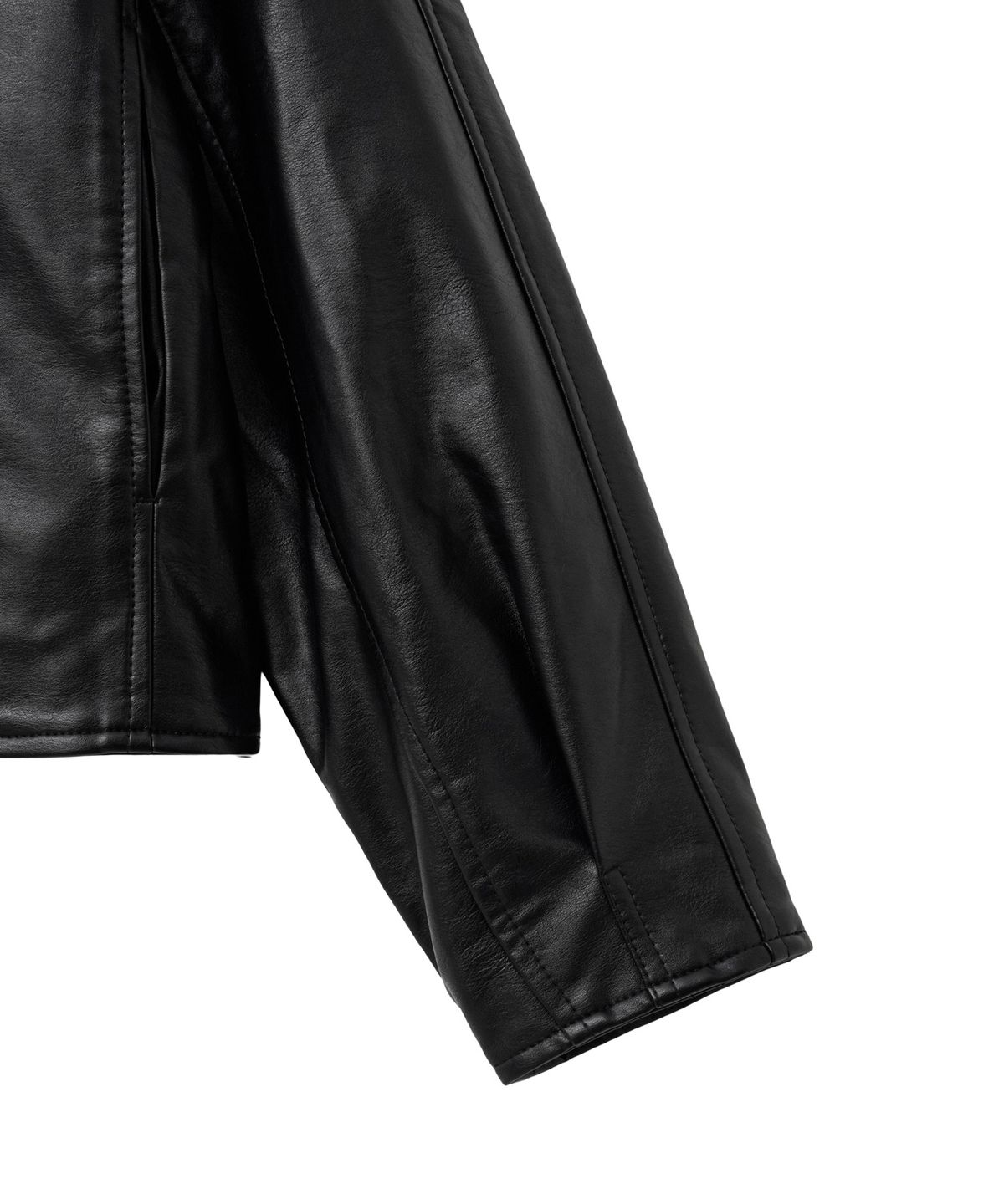 핍스 모터사이클(PHYPS MOTORCYCLE) Women Rider Leather Jacket Black