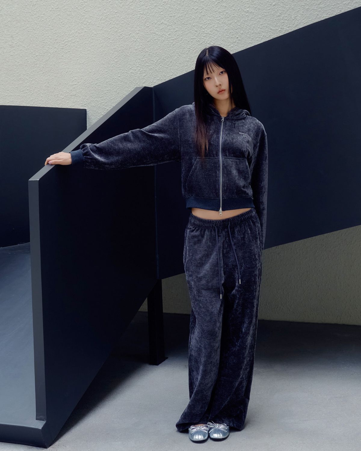 아크메드라비(ACME DE LA VIE) WOMAN VELOUR WIDE PANTS