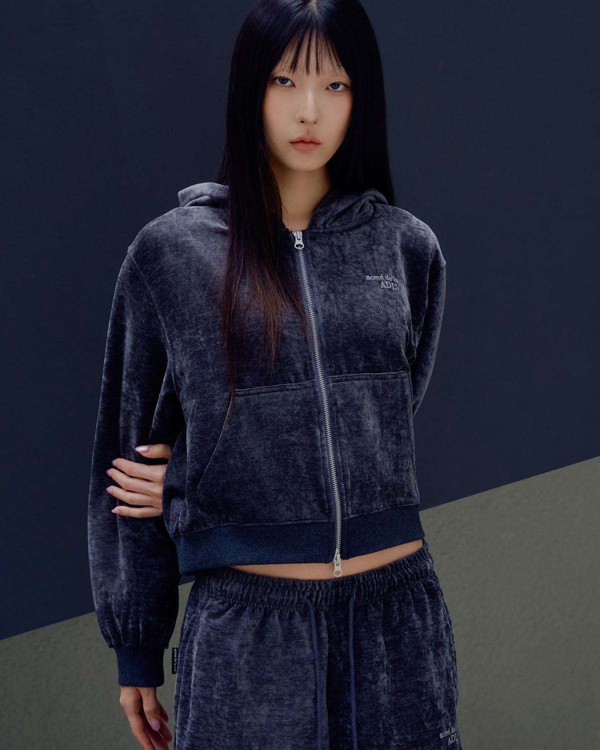 아크메드라비(ACME DE LA VIE) WOMAN VELOUR WIDE PANTS