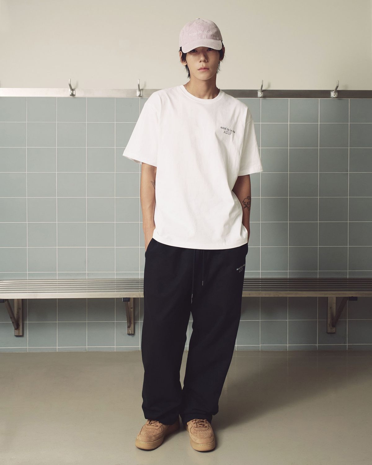 아크메드라비(ACME DE LA VIE) BORDER LINE BASIC LOGO SEASON2 PANTS