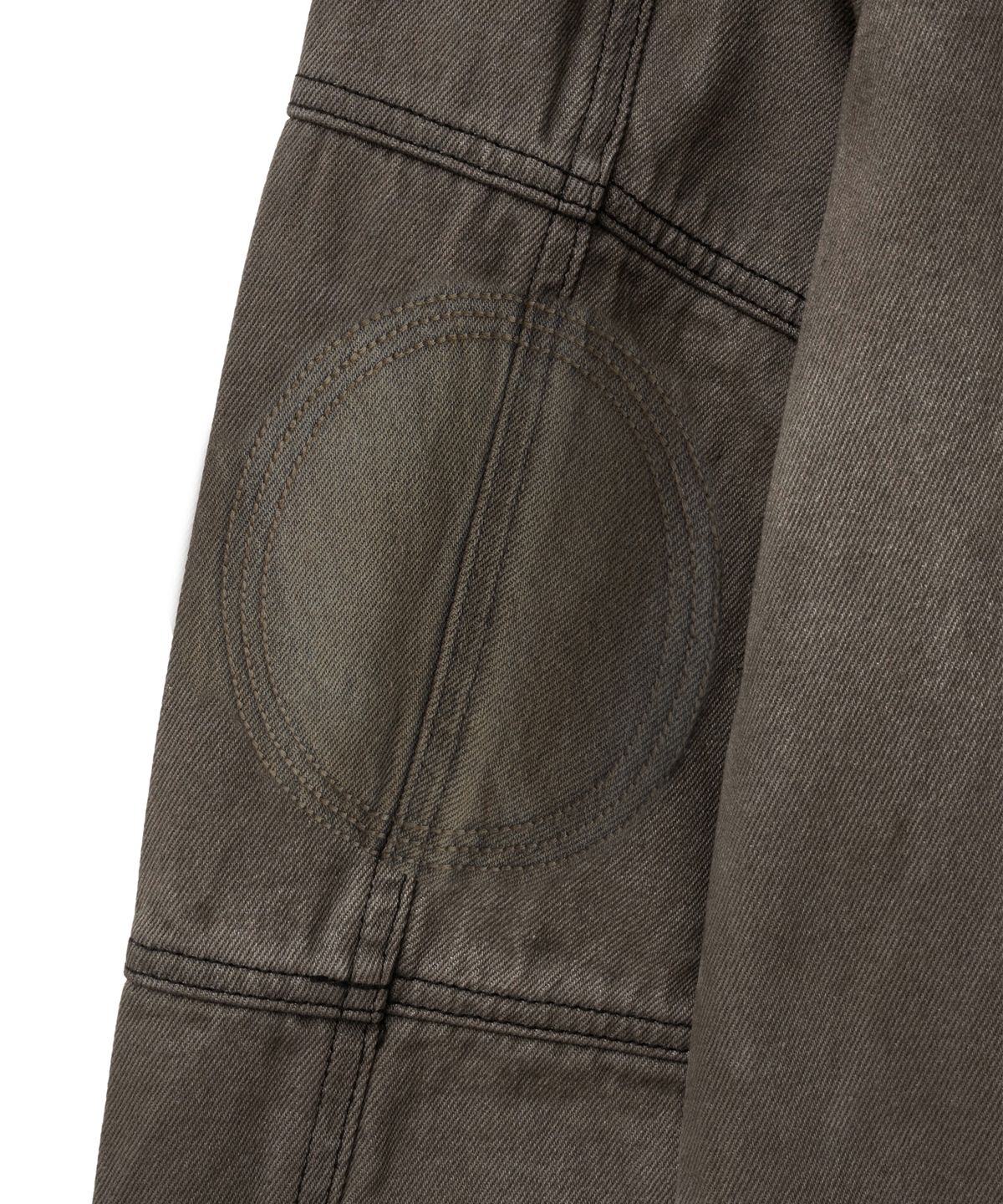 핍스 모터사이클(PHYPS MOTORCYCLE) Biker Denim Trucker Zip-Up Jacket Gray