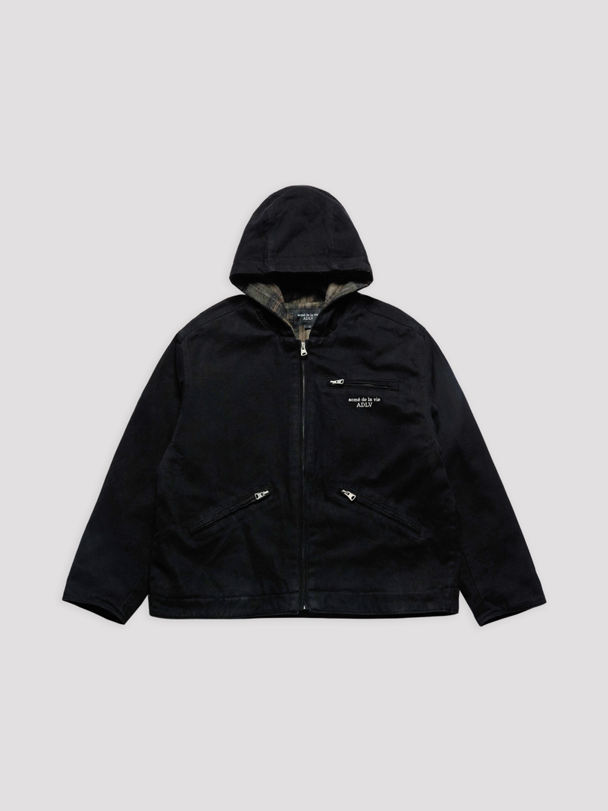 아크메드라비(ACME DE LA VIE) WASHED HOODIE TRUCKER JACKET