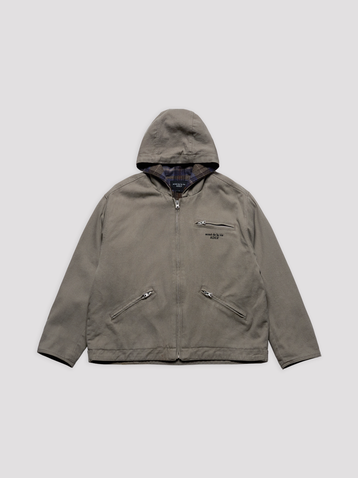 아크메드라비(ACME DE LA VIE) WASHED HOODIE TRUCKER JACKET