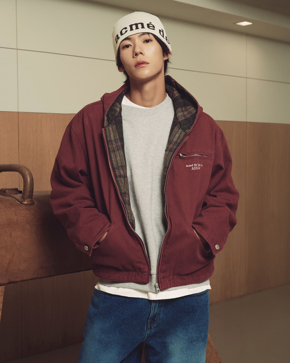아크메드라비(ACME DE LA VIE) WASHED HOODIE TRUCKER JACKET