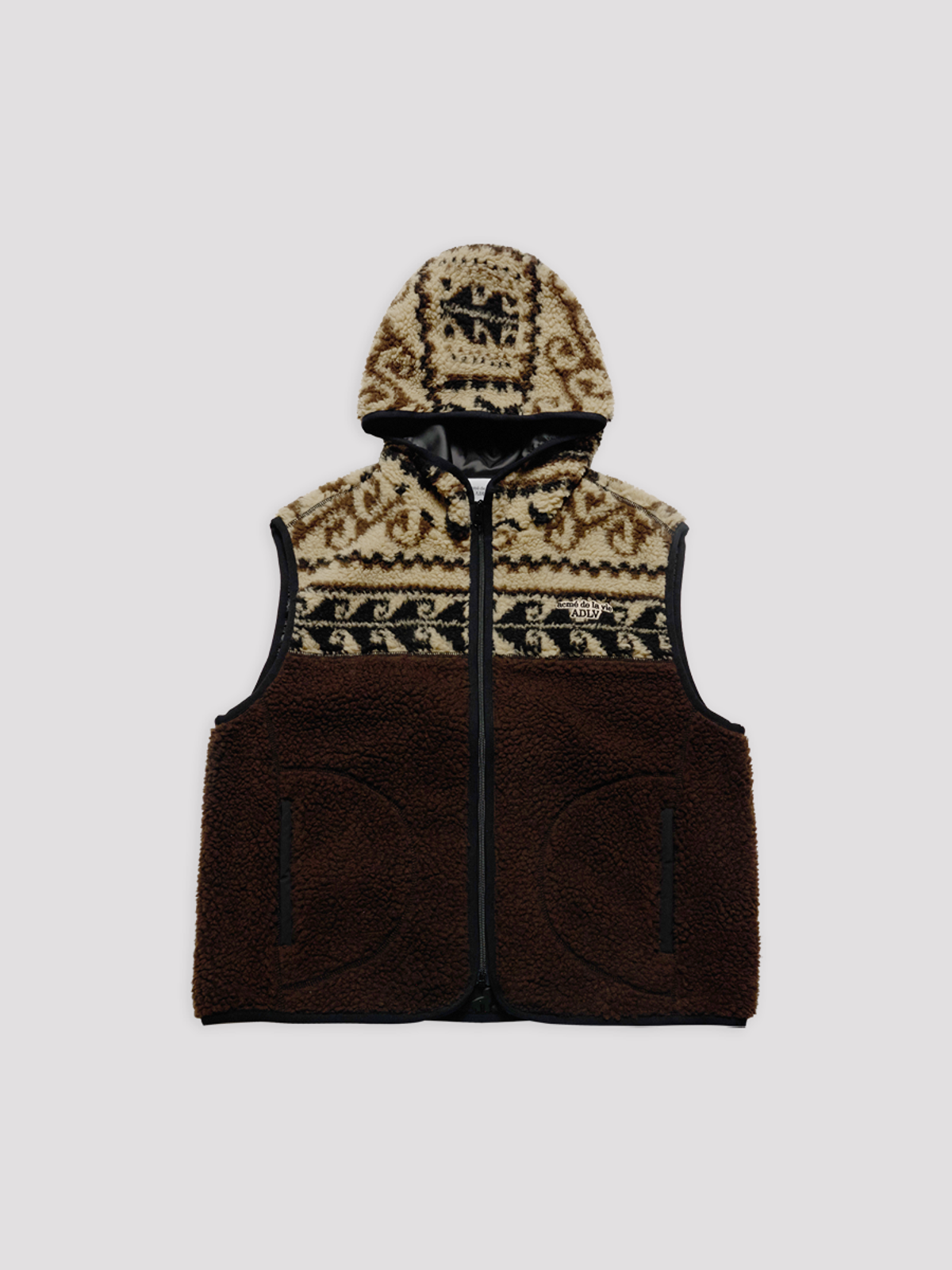 아크메드라비(ACME DE LA VIE) WOMAN FLEECE HOODIE VEST