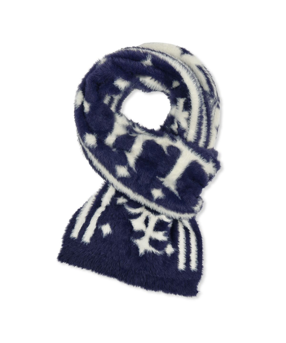 엑스톤즈(XTONZ) XF019 루프 리버시블 소프트 헤어리 머플러 (NAVY)