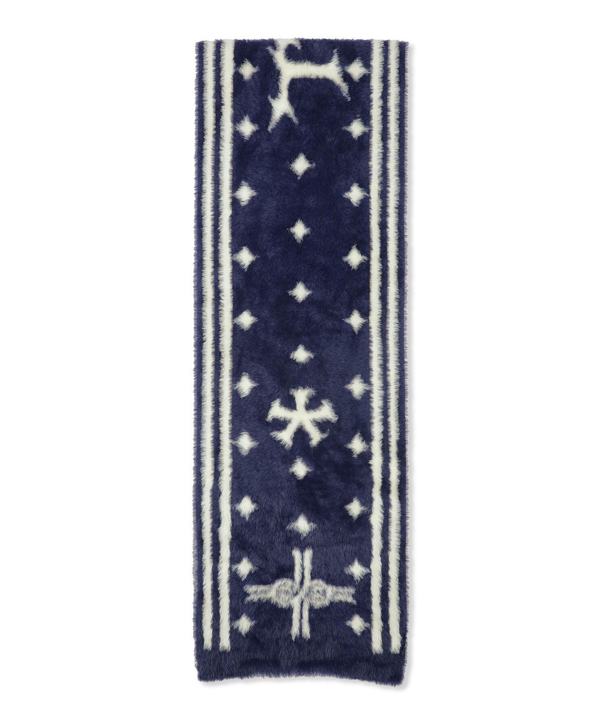 엑스톤즈(XTONZ) XF019 루프 리버시블 소프트 헤어리 머플러 (NAVY)