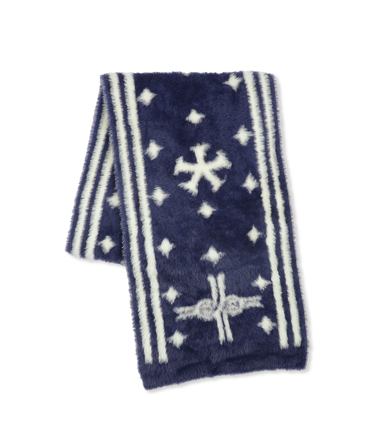 엑스톤즈(XTONZ) XF019 루프 리버시블 소프트 헤어리 머플러 (NAVY)