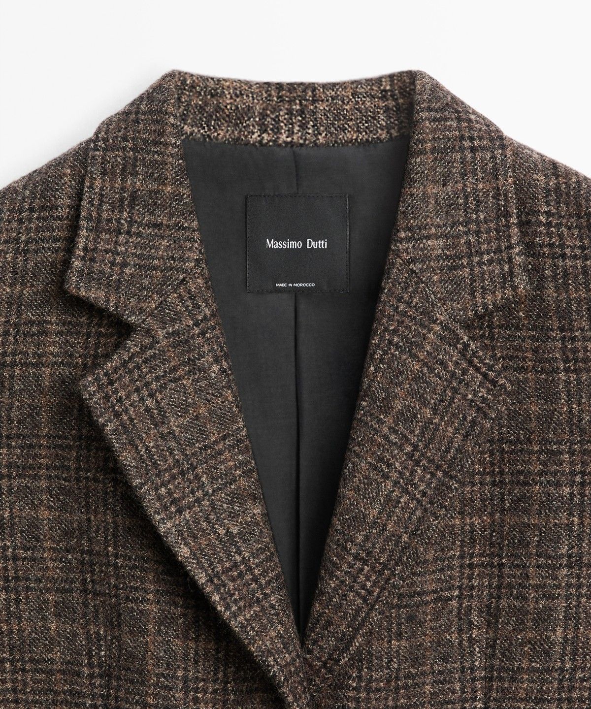 마시모두띠(MASSIMO DUTTI) 100% 울 체크 블레이저