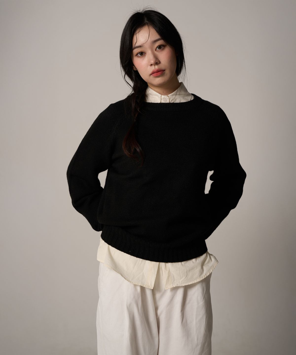페이더먼트(FADERMENT) 에센셜 니트 라운드(차콜)