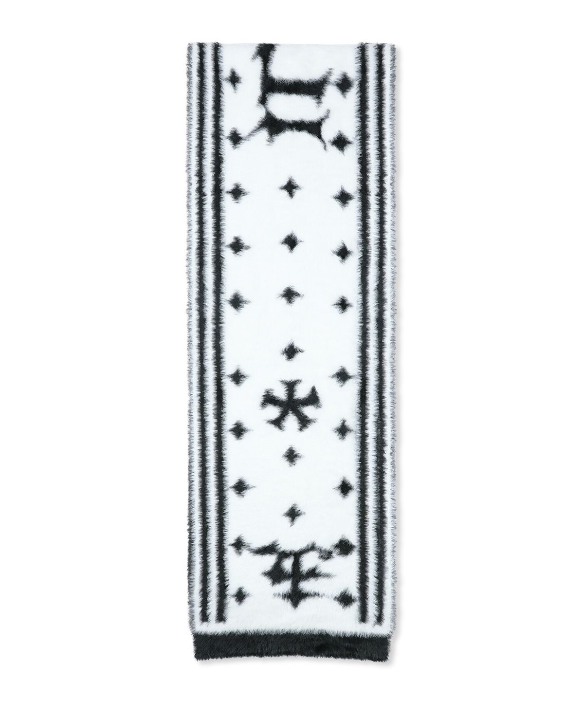 엑스톤즈(XTONZ) XF019 루프 리버시블 소프트 헤어리 머플러 (BLACK)
