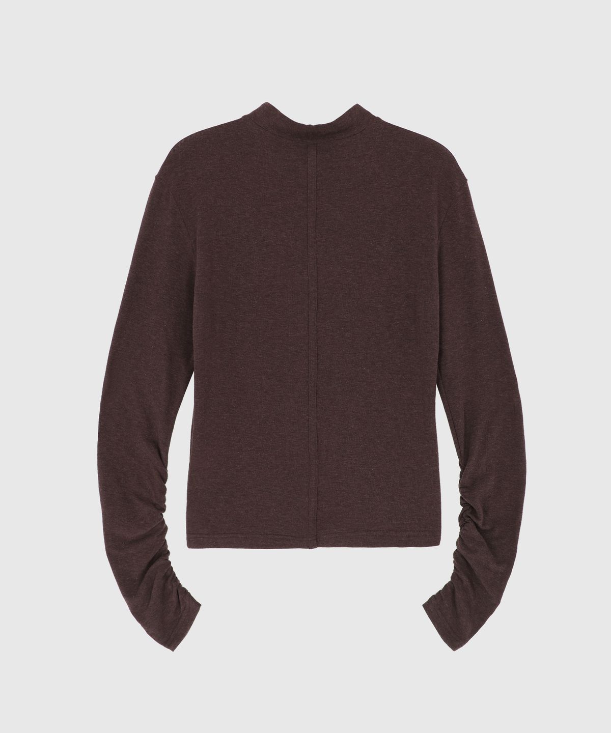 시그레이트(SIGREAT) MOCK-NECK BUTTON CARDIGAN_BROWN