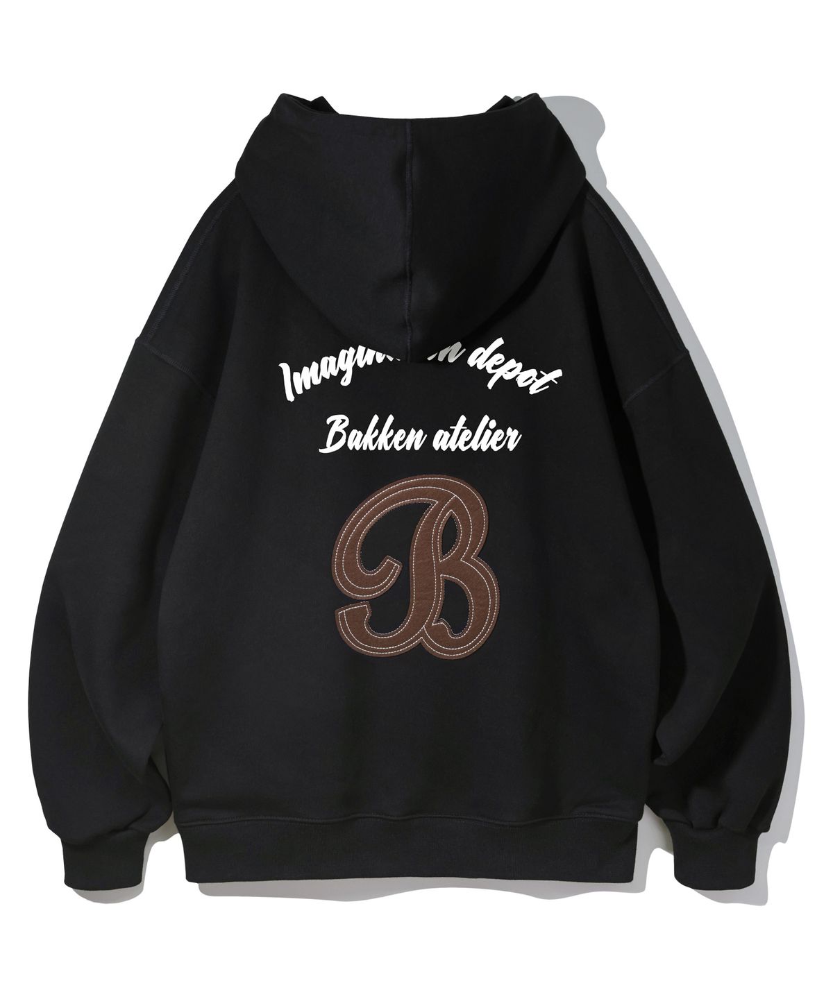 바켄(BAKKEN) [MEN] B SYMBOL 아플리케 후디 BK6989 (3COLOR)