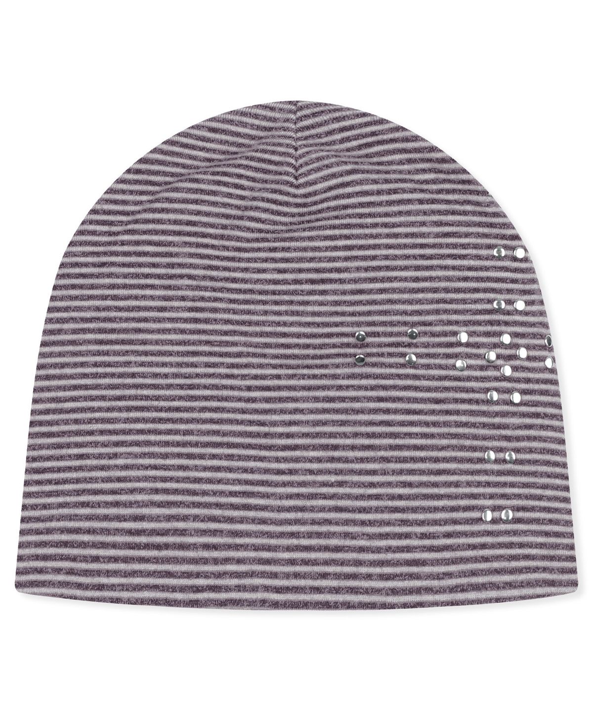 엑스톤즈(XTONZ) XF020 크로스 스터드 스트라이프 비니 (BURGUNDY/GRAY)