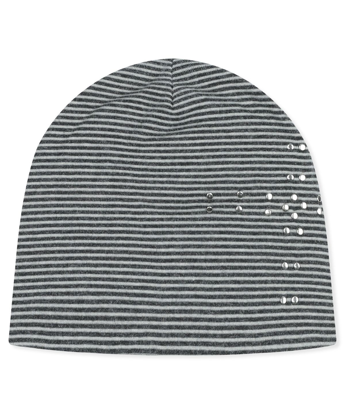 엑스톤즈(XTONZ) XF020 크로스 스터드 스트라이프 비니 (BLACK/GRAY)