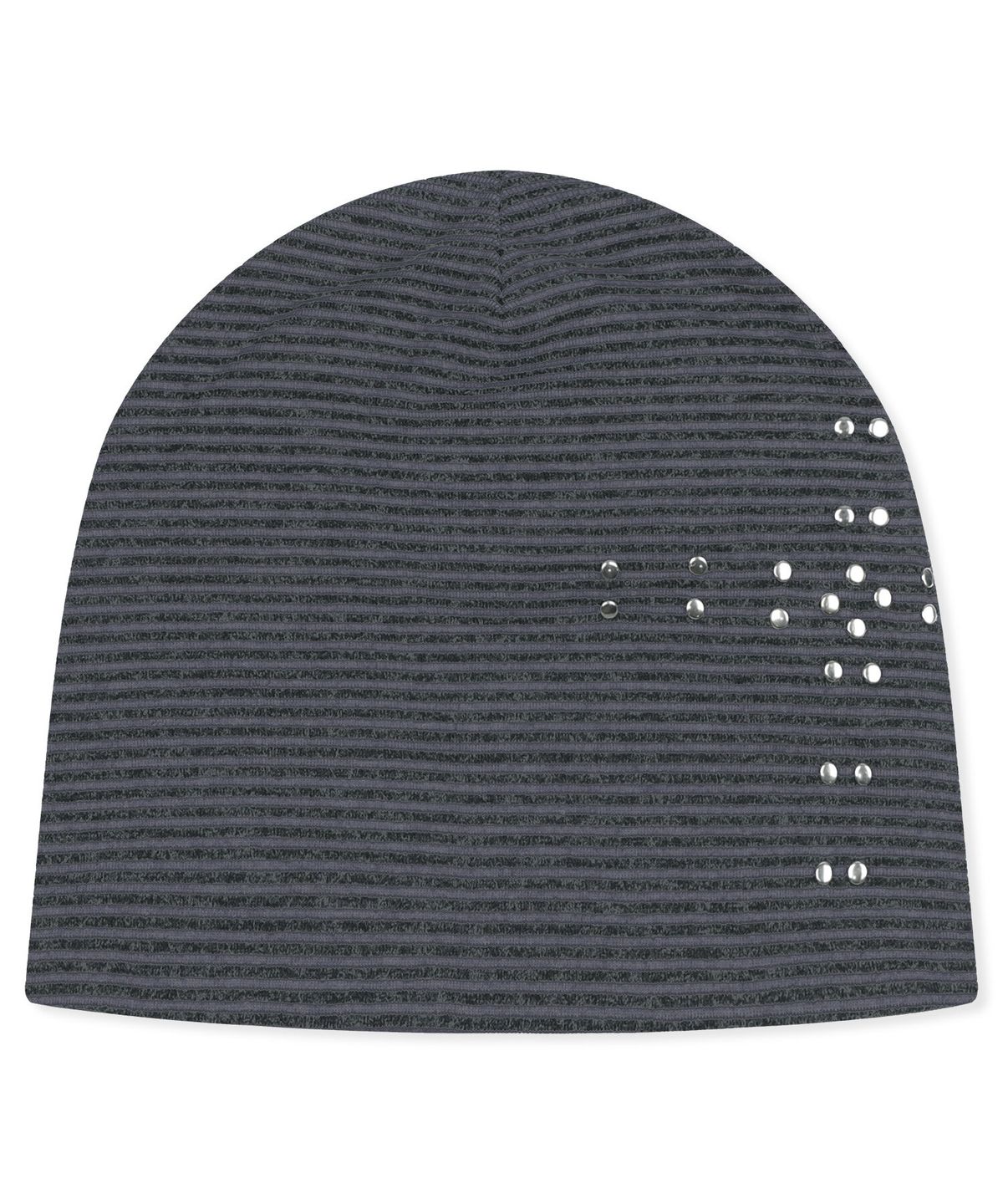 엑스톤즈(XTONZ) XF020 크로스 스터드 스트라이프 비니 (BLACK/CHARCOAL)