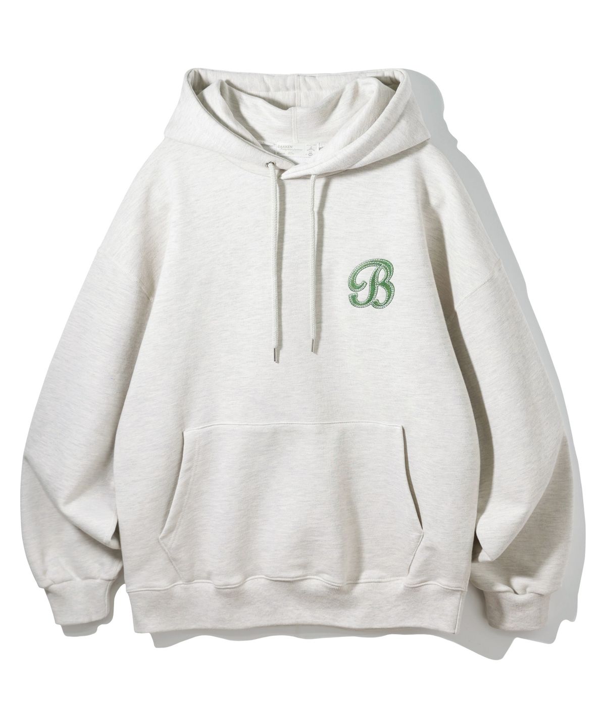 바켄(BAKKEN) [우먼] B SYMBOL 아플리케 후디 BK6989 (3COLOR)