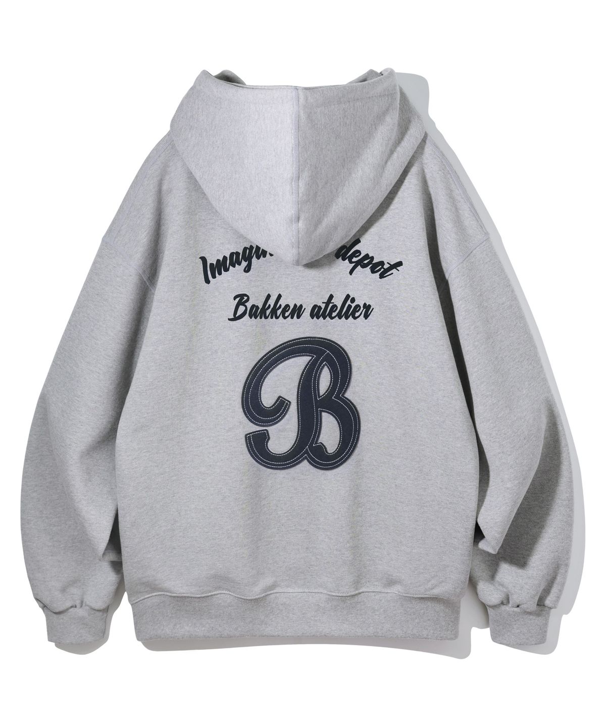 바켄(BAKKEN) [우먼] B SYMBOL 아플리케 후디 BK6989 (3COLOR)