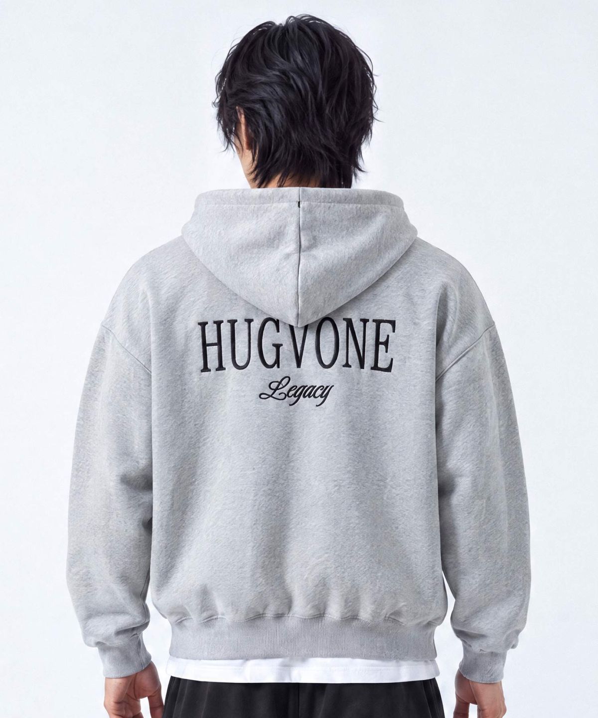 허그본(HUGVONE) 레거시 후드 집업 2컬러