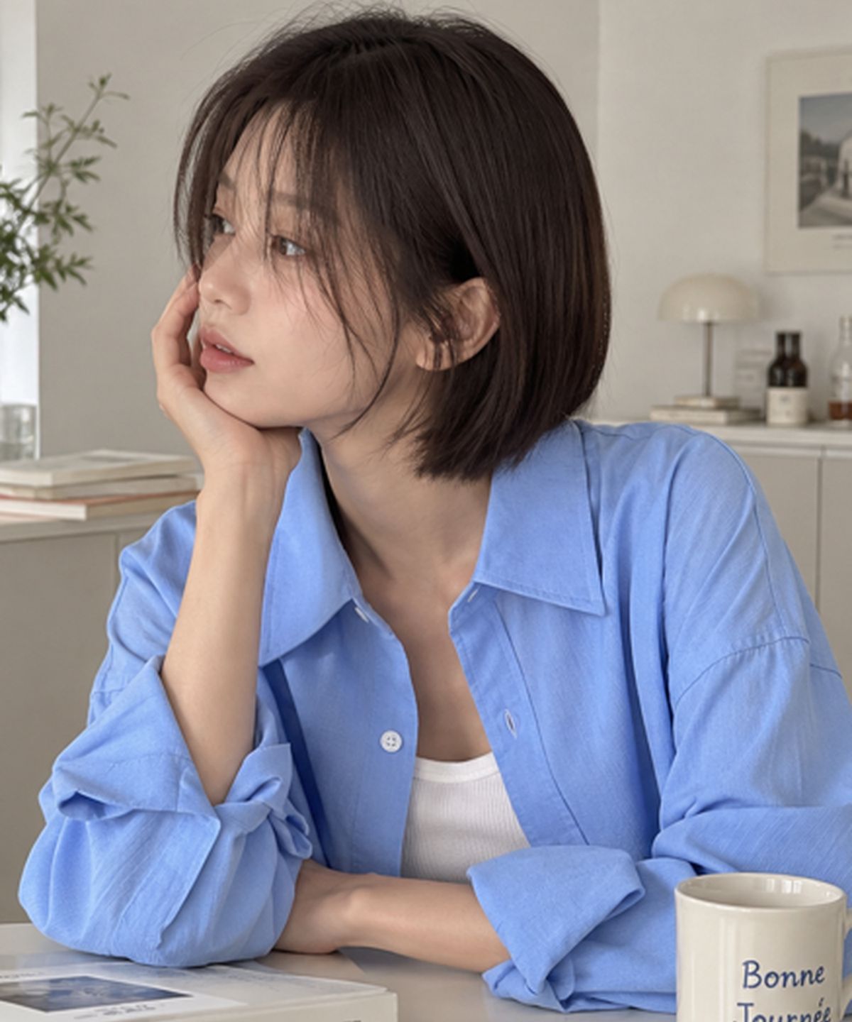 빼빼(BBAEBBAE) 카라넥 에센셜 데일리 루즈핏 셔츠 남방 4COLOR