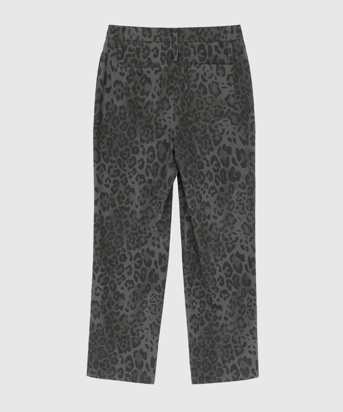 시그레이트(SIGREAT) LEOPARD STRAIGHT PANTS_DARK GREY