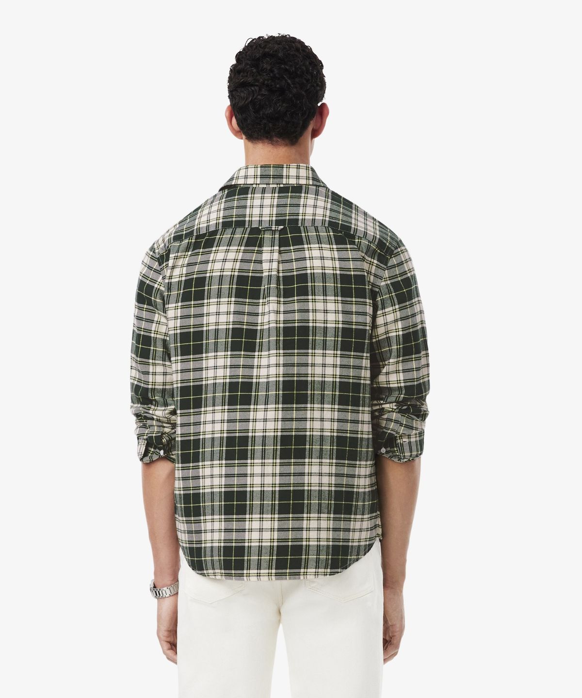 라코스테(LACOSTE) 남성 플란넬 그리드 체크 셔츠 CH3596-56N DCN2