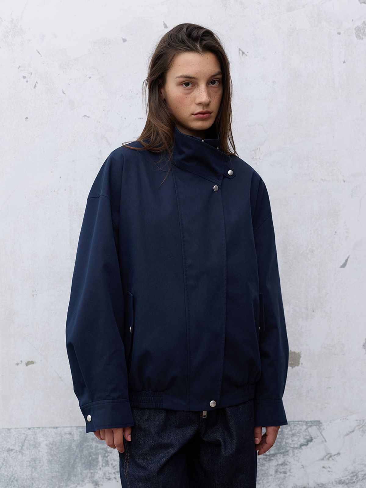 레이브(RAIVE) Check Detail Harrington Jumper VW6AM953_2color
