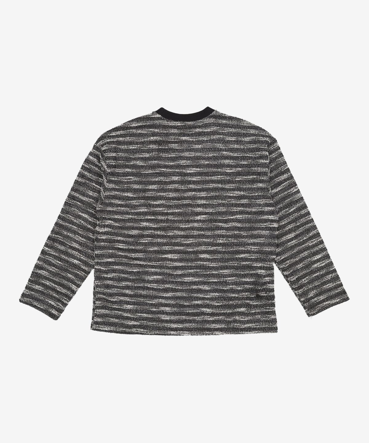 메종미네드(MAISON MINED) MIXED BOUCLE KNIT LONG SLEEVE BLACK L