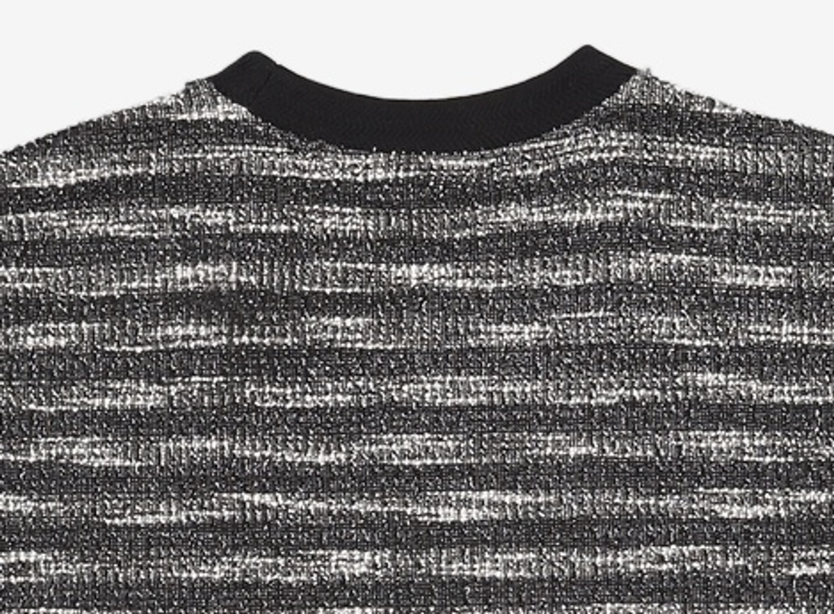 메종미네드(MAISON MINED) MIXED BOUCLE KNIT LONG SLEEVE BLACK L