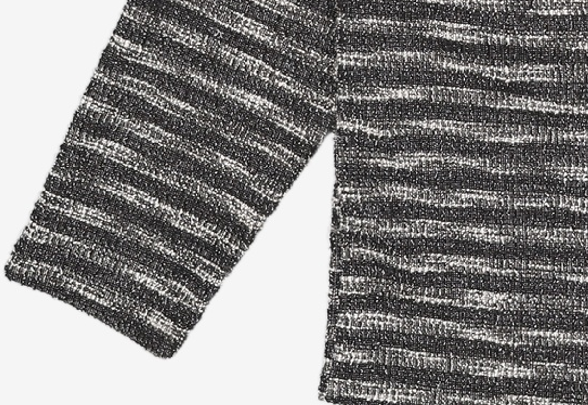 메종미네드(MAISON MINED) MIXED BOUCLE KNIT LONG SLEEVE BLACK L