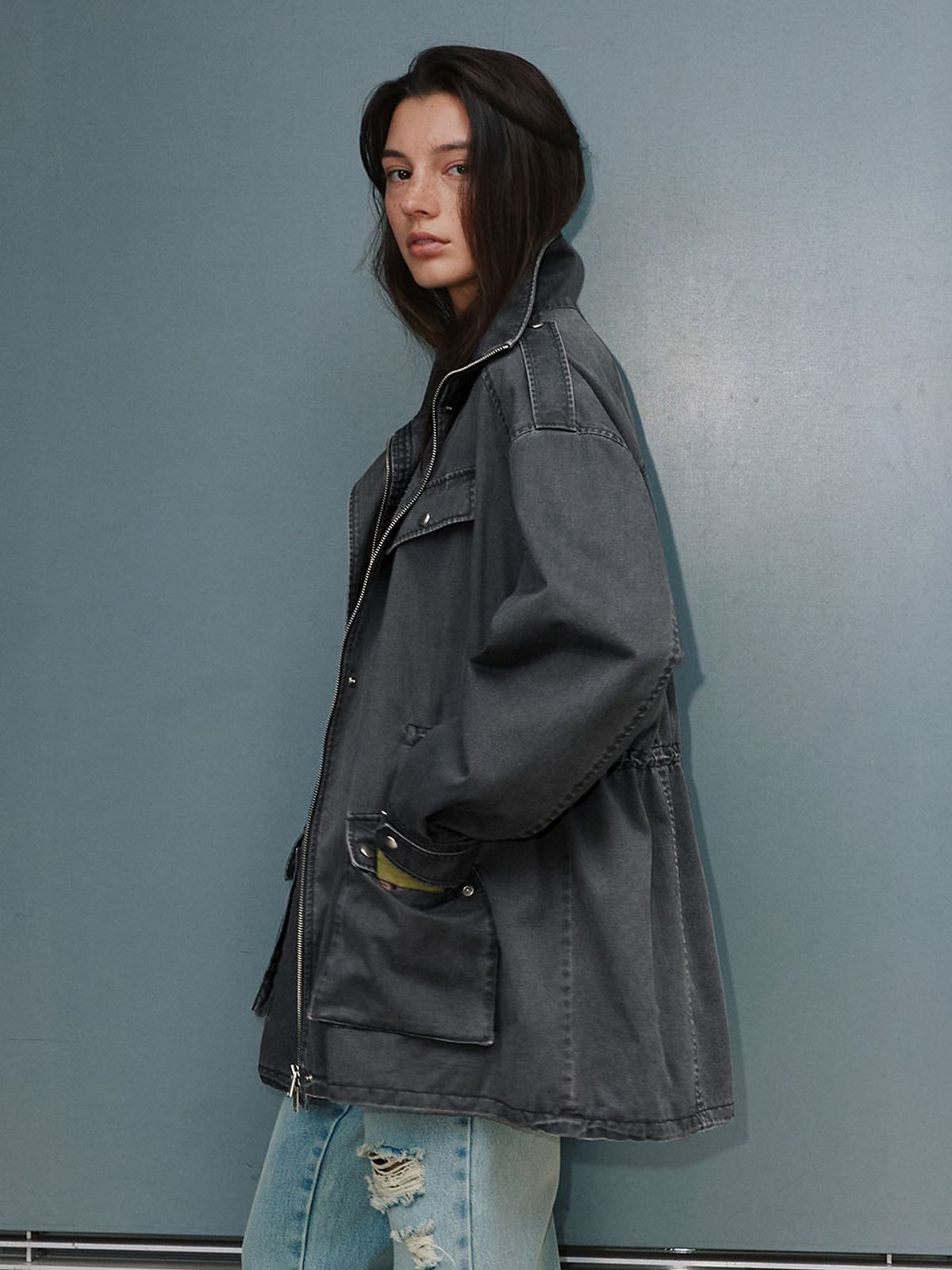 레이브(RAIVE) Vintage Cotton Work Jacket VW6AM954_2color
